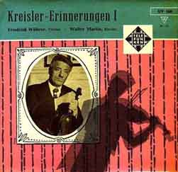 Violinist Friedrich Wuehrer and Kreisler.