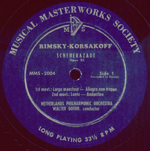 Walter Goehr Rimsky-Korsakov Scheherazade MMS